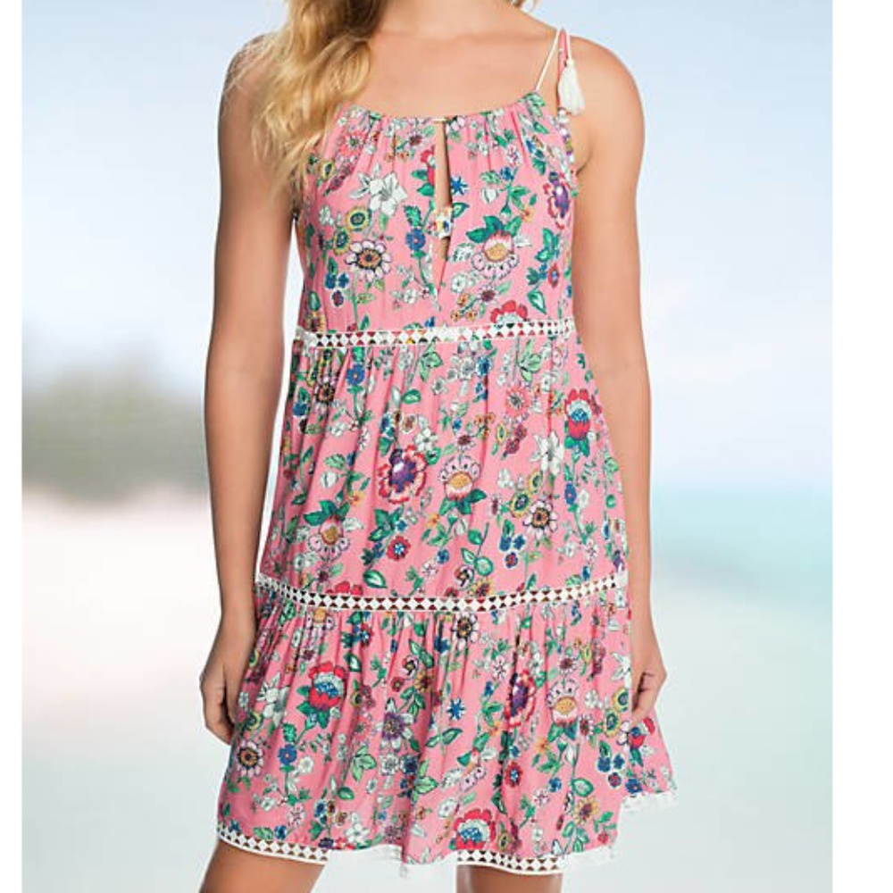 VERA BRADLEY Floral Printed Swimsuit Cover-Up Dress
